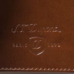 S.T. Dupont Tan Leather Business Line D Cards Holder 
