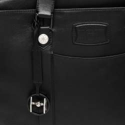 S.T. Dupont Black Leather Line D Star Wars Document and Laptop Holder Briefcase