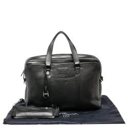 S.T. Dupont Black Leather Line D Star Wars Document and Laptop Holder Briefcase
