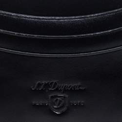 S.T. Dupont Black Leather Line-D Card Holder
