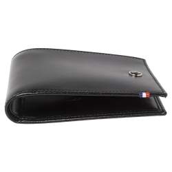 S.T Dupont Black Leather D Line Elysee 6CC Bifold Wallet