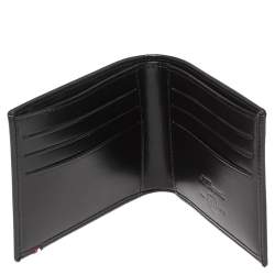 S.T Dupont Black Leather D Line Elysee 6CC Bifold Wallet