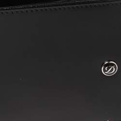 S.T Dupont Black Leather D Line Elysee 6CC Bifold Wallet