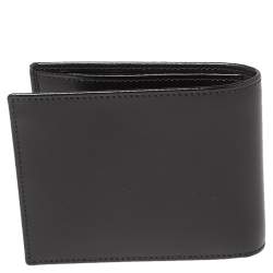 S.T Dupont Black Leather D Line Elysee 6CC Bifold Wallet