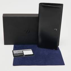 S.T. Dupont Black Leather Bifold Long Wallet
