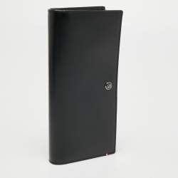 S.T. Dupont Black Leather Bifold Long Wallet
