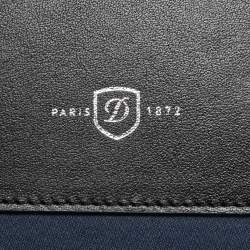 S.T.Dupont Black Leather Wristlet Pouch
