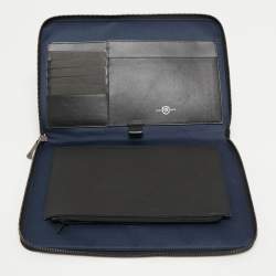 S.T.Dupont Black Leather Wristlet Pouch