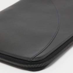 S.T.Dupont Black Leather Wristlet Pouch