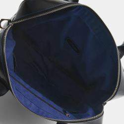S.T. Dupont Derby Black Leather Portfolio Laptop Briefcase