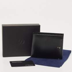 S.T. Dupont Black Leather Bifold Wallet