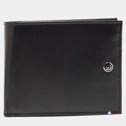 S.T. Dupont Black Leather Bifold Wallet