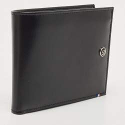 S.T. Dupont Black Leather Bifold Wallet