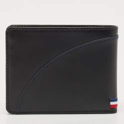 S.t. Dupont Black Leather 8CC Billfold Wallet