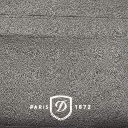 S.t. Dupont Black Leather 8CC Billfold Wallet
