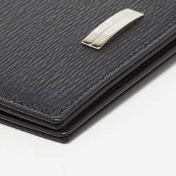 S.T. Dupont Black Textured Leather Bifold Wallet