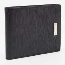 S.T. Dupont Black Textured Leather Bifold Wallet
