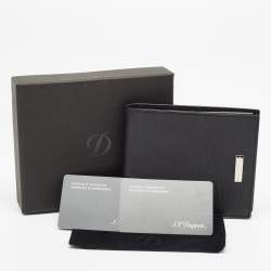 S.T. Dupont Black Textured Leather Bifold Wallet