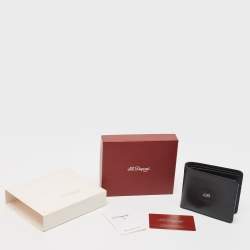 S.T. Dupont Black Leather Bifold Wallet