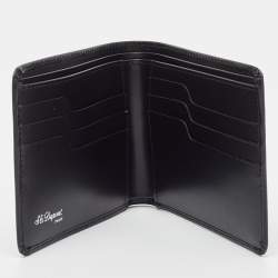 S.T. Dupont Black Leather Bifold Wallet