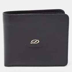 S.T. Dupont Black Leather Bifold Wallet
