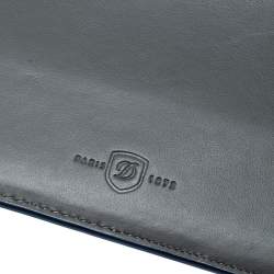 S.T. Dupont Grey Leather Plat Slim Organizer