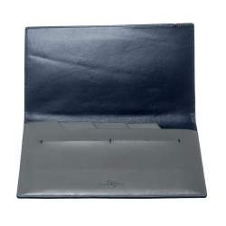 S.T. Dupont Grey Leather Plat Slim Organizer