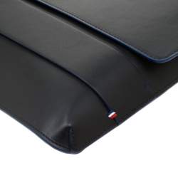 Pre Owned S.T. Dupont Black Leather Sleeve Slim Pochette