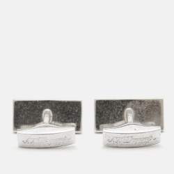 S.T. Dupont Silver Tone Cufflinks