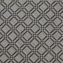 Pre Owned S.T. Dupont Grey Geometric Pattern Tie