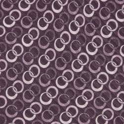 Pre Owned S.T. Dupont Purple Circle Pattern Silk Tie