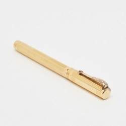Pre Owned Montegrappa Romeo 18k Yellow Gold Sterling Silver Fountain Pen