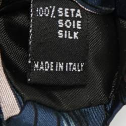 مملوكة مسبقًا ربطة عنق إس تي ديبونت حرير مخطط مائل أزرق