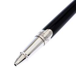 Pre Owned S.T. Dupont Elysee Malletier Black Lacquer Palladium Finish Rollerball Pen