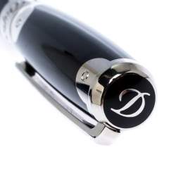 Pre Owned S.T. Dupont Elysee Malletier Black Lacquer Palladium Finish Rollerball Pen