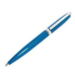 S.T. Dupont Fidelio Blue Textured Guilloche Palladium Finish Ballpoint Pen