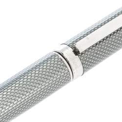 S.T. Dupont Fidelio Silver Textured Guilloche Palladium Finish Ballpoint Pen
