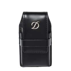 S.T. Dupont Black Leather Line D Lighter Case
