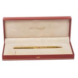 S.T Dupont Textured Gold Tone Ballpoint Pen