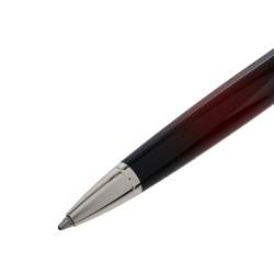 S.T Dupont Line D Atelier Collection Red Lacquer Palladium Finish Ballpoint Pen