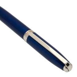 S.T. Dupont Fidelio Blue Lacquered Palladium Finish Ballpoint Pen