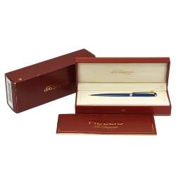 S.T. Dupont Fidelio Blue Lacquered Palladium Finish Ballpoint Pen