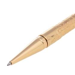 S.T. Dupont Gold Tone Pirates of the Caribbean Black Ballpoint Pen