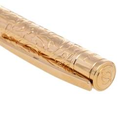 S.T. Dupont Gold Tone Pirates of the Caribbean Black Ballpoint Pen