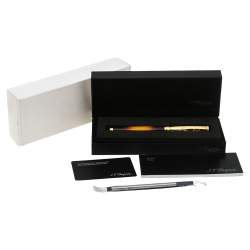 S.T. Dupont Fender Line D Limited Edition Sunburst Lacquer Gold Finish Rollerball Pen