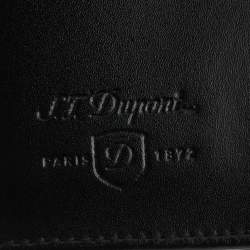 S.T. Dupont Black Line D Leather Bifold Card Holder and BallPoint Pen Set