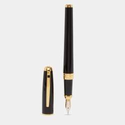 S.T Dupont Olympio Black Lacquer Fountain Pen