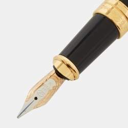 S.T Dupont Olympio Black Lacquer Fountain Pen