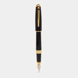 S.T Dupont Olympio Black Lacquer Fountain Pen