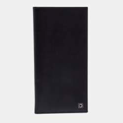 S.T. Dupont Black Leather Chequebook Holder 